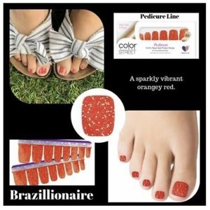 Color Street- Brazilionaire Pedi - 100% Real Nail Polish Strips